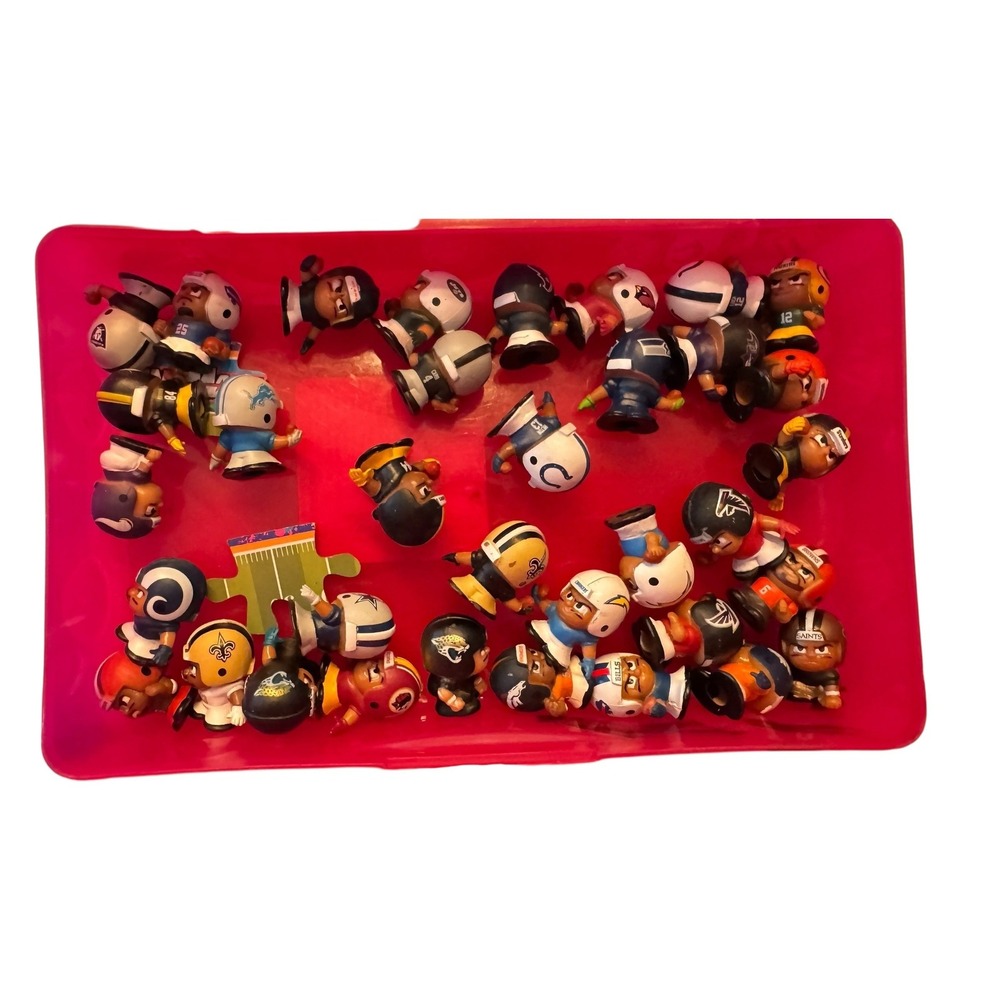 NFL TeenyMates Football Figures Lot of 30+ Assorted Teams and Players